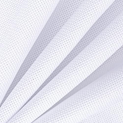 Caydo 60 by 39-Inch 14 Count Classic Reserve Aida Cloth White Cross