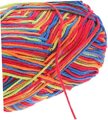 Multi Color Cotton Yarn 10 Rolls for Crocheting and Knitting Xmas