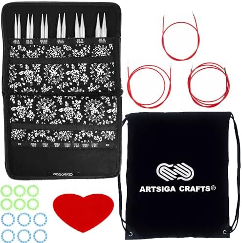 ChiaoGoo Twist Red Lace 5-inch Large 7500-L Interchangeable Set