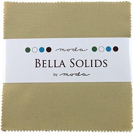 Bella Solids Parchment Charm Pack 42 Squares 5" Moda Fabrics 9900PP 39