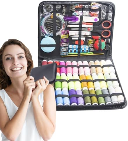 awakentti Sewing Kit with Case Portable Sewing Supplies, Home Sewing