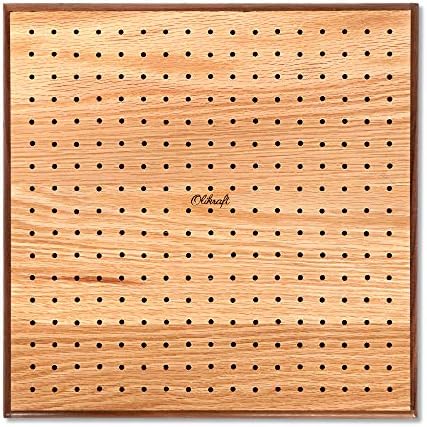 Olikraft 8-inch Red Oak Crochet Blocking Board with 50 Pins and 16oz