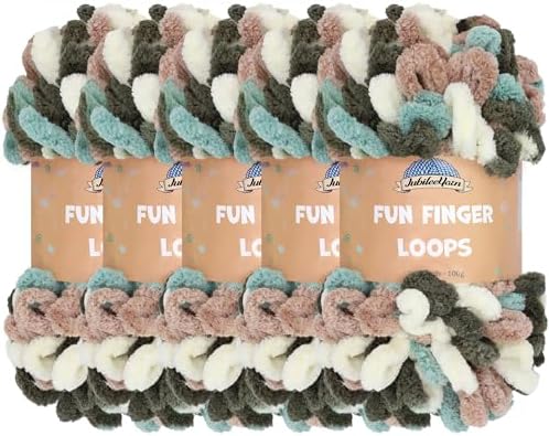 JubileeYarn Fun Finger Loops Yarn - Demeter - 5 Skeins