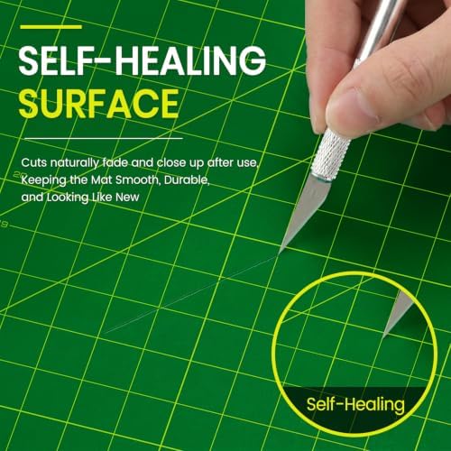 Self Healing Cutting Mat for Sewing 3PK 12x18 in, A3 quilting cutting