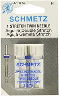 Schmetz 1774 Twin Stretch Machine Needle Size 2.5/75 1ct (2 Pack)