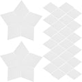 100pcs Diamond Paper Piecing Templates, White Hexagon Shapes