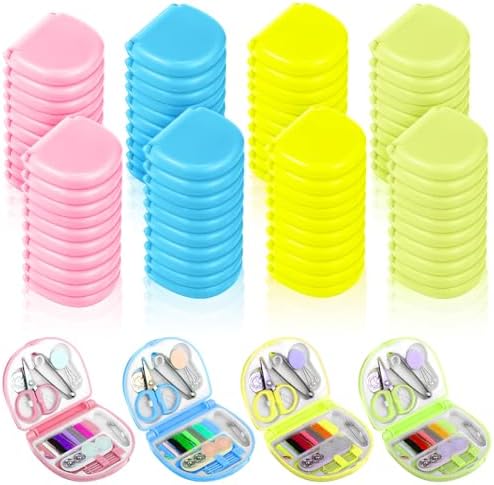 AHQiZFX 40 Pack Portable Travel Sewing Kit, Mini Sewing Tool Kits