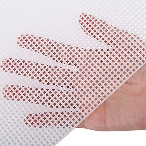 Tosnail 8 Pack 18" x 12" Sheets 7 Count Plastic Mesh Canvas Sheets for