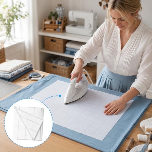 EIHPDEI 48 Inches x 8 yd Fusible Interfacing with 2.5 x 2.5 Inches