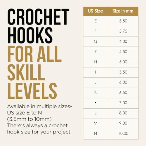 Lantern Moon Ebony Wood Single Ended Crochet Hook | US Size E (3.5mm)