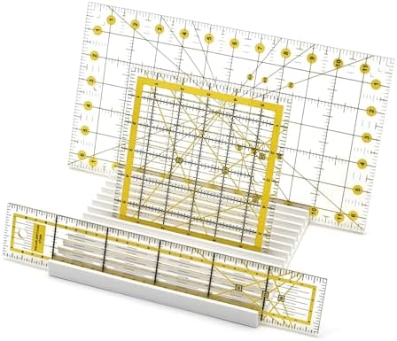 Long Arm Quilting Ruler Rack - 15 Slot Ruler Holder Organizer - Made