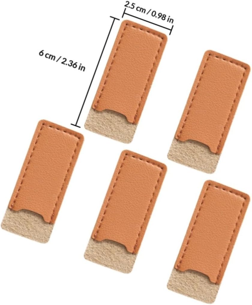 5Pcs Leather Scissor Sheaths, Protective Covers for Sewing Scissors