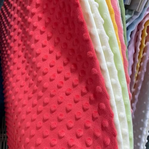 Minky Dot Fabric by The Yard DIY Making Supplies 1 Yard x 62 Inch
