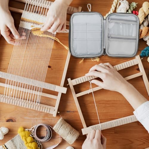 Healifty Circular Knitting Needle Case Wire Loop Needle Bag with