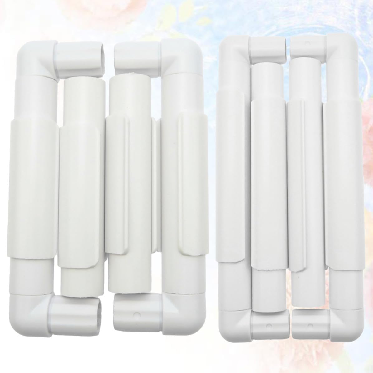 2 Sets White Clip Embroidery Frame Set, Square Stitch Rack