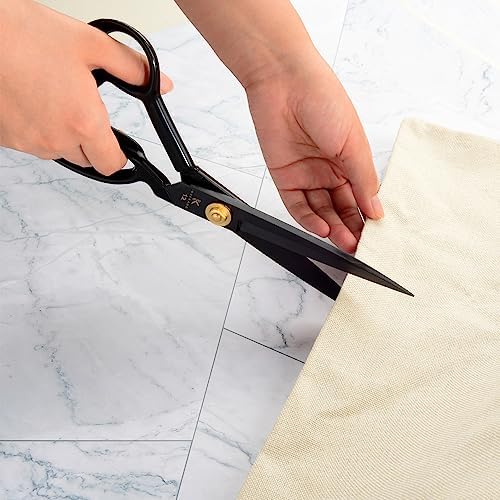 Fabric Scissors 12 Inch, Heavy Duty Sewing Scissors (Black)