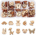 arricraft 100 Pcs Animal Style Wooden Sewing Buttons, 2-Hole Rabbit