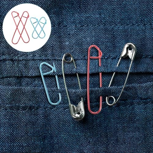 50Pcs Aluminum Curved Stitch Holders, Safety Marker Pins