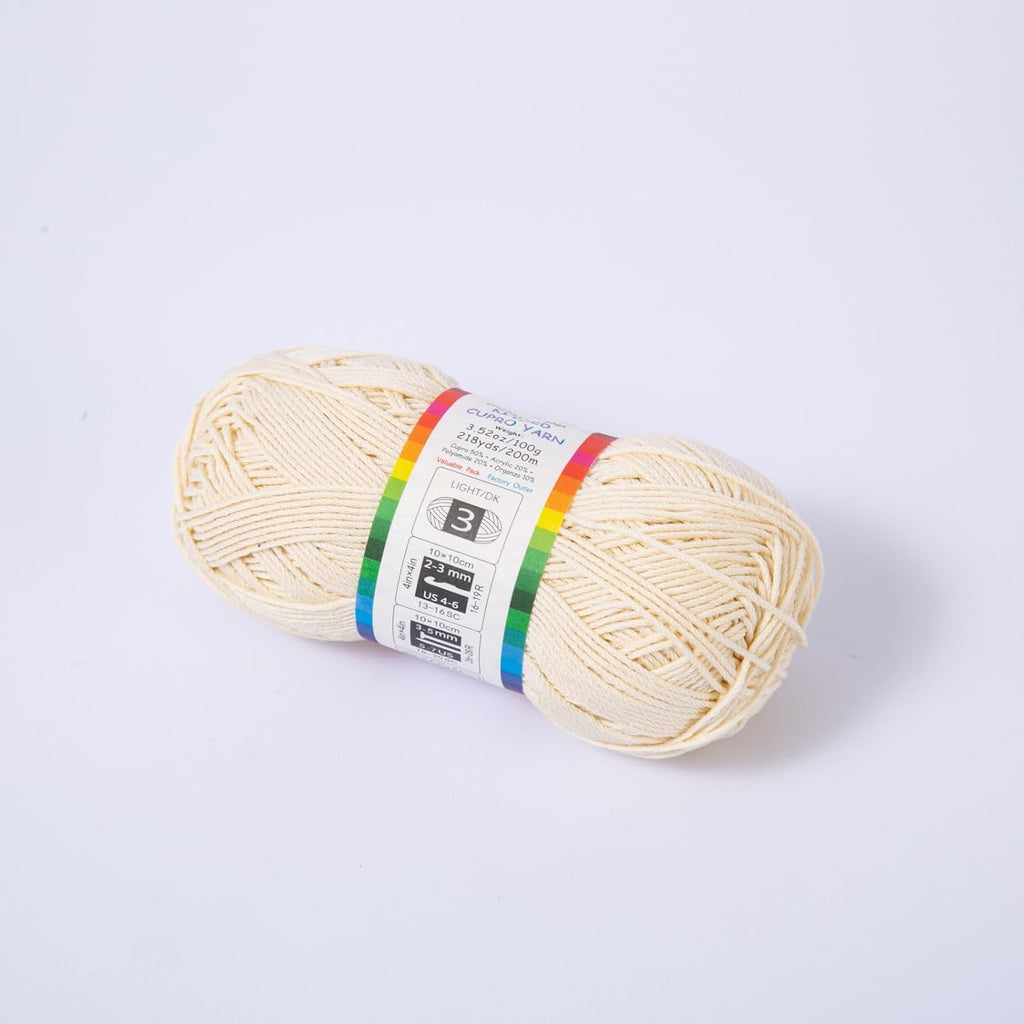 Cupro Yarn,3.52oz/100g,218yds/200m,#3 DK(Light),Knitting/Crochet for