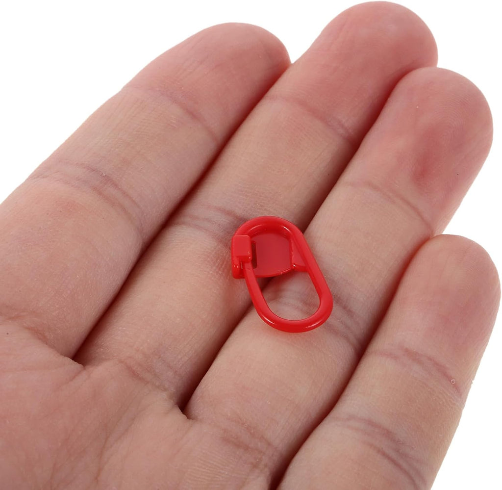 Crochet Stitch Markers Set for Knitters 1000pcs Plastic Red