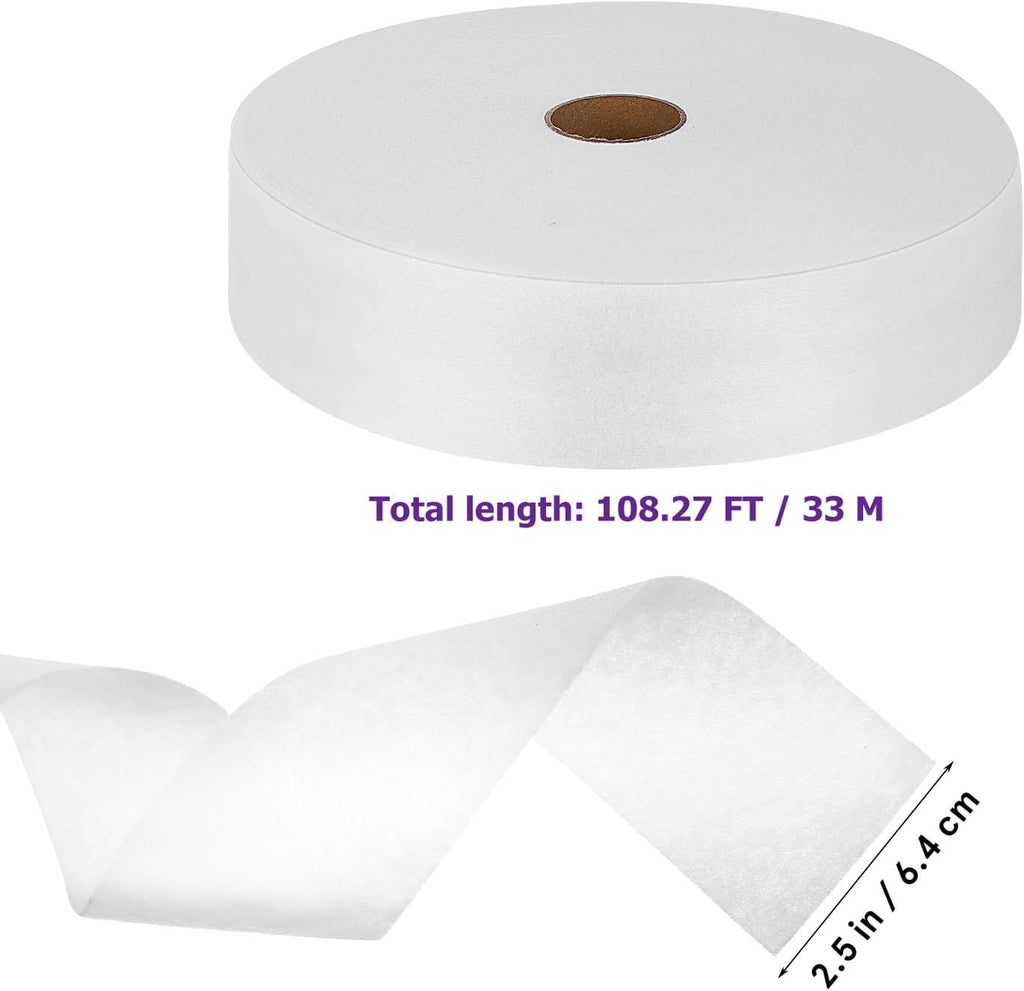 2 Rolls Nonwoven Batting Roll for Quilting Crafting and Sewing