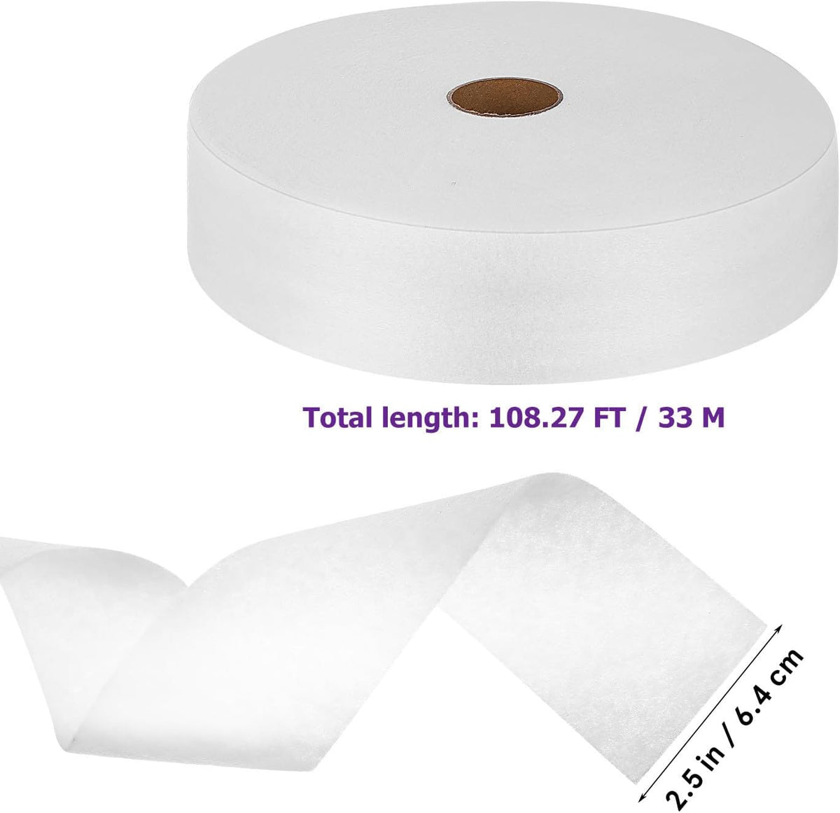 2 Rolls Nonwoven Batting Roll for Quilting Crafting and Sewing