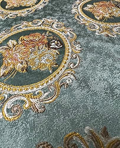 Luxurious Woven Jacquard Victorian Mirror Floral Design Heavy