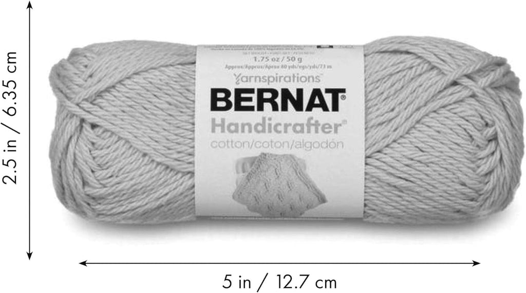 Bernat Softee Cotton Yarn for Crocheting Soft, Black, 3-Pack