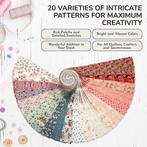 Tinyspool & Co.'s Twirlie Roll, 40 Quilting Fabric Strips