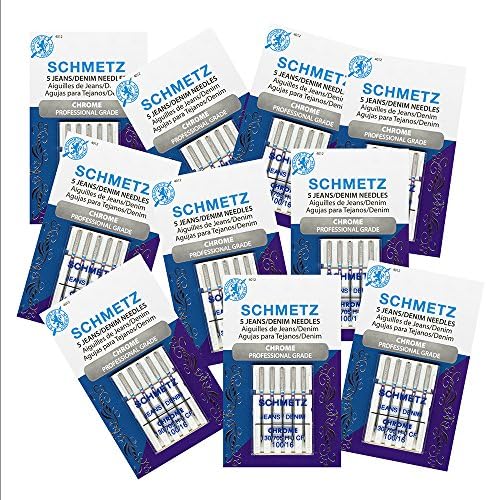 50 Schmetz Chrome Denim Sewing Machine Needles - Size 100/16 - Box of