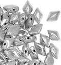 Matubo Czech Glass GemDuo, 2-Hole Diamond Shaped Beads 8x5mm, 8 Grams