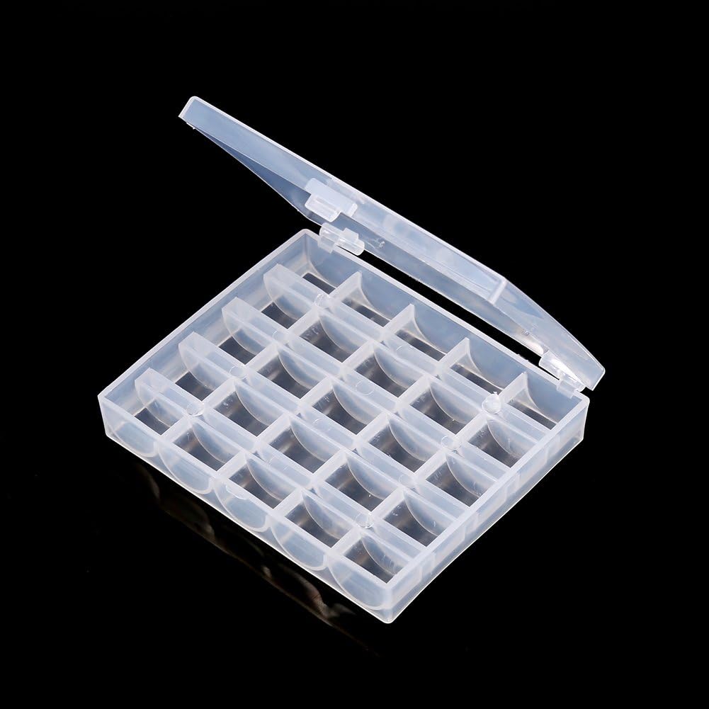 TREETDOBV Bobbin Container, Bobbin Organizer, Plastic Empty Bobbins