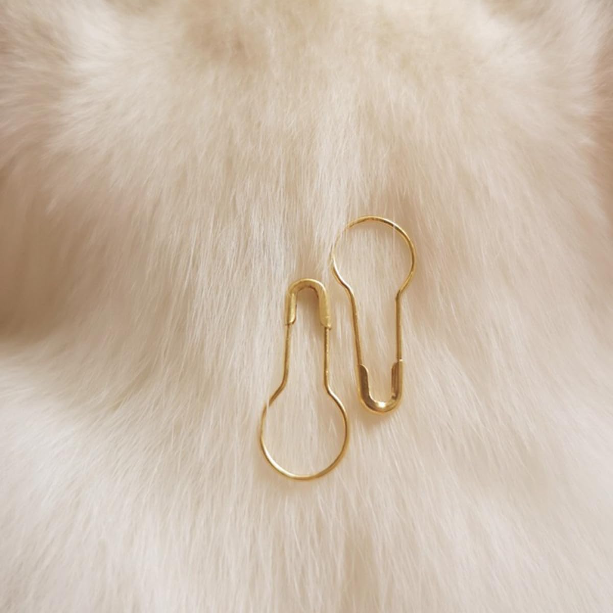 Gold Gourd Shape Metal Safety Pins for Knitting Stitch Markers