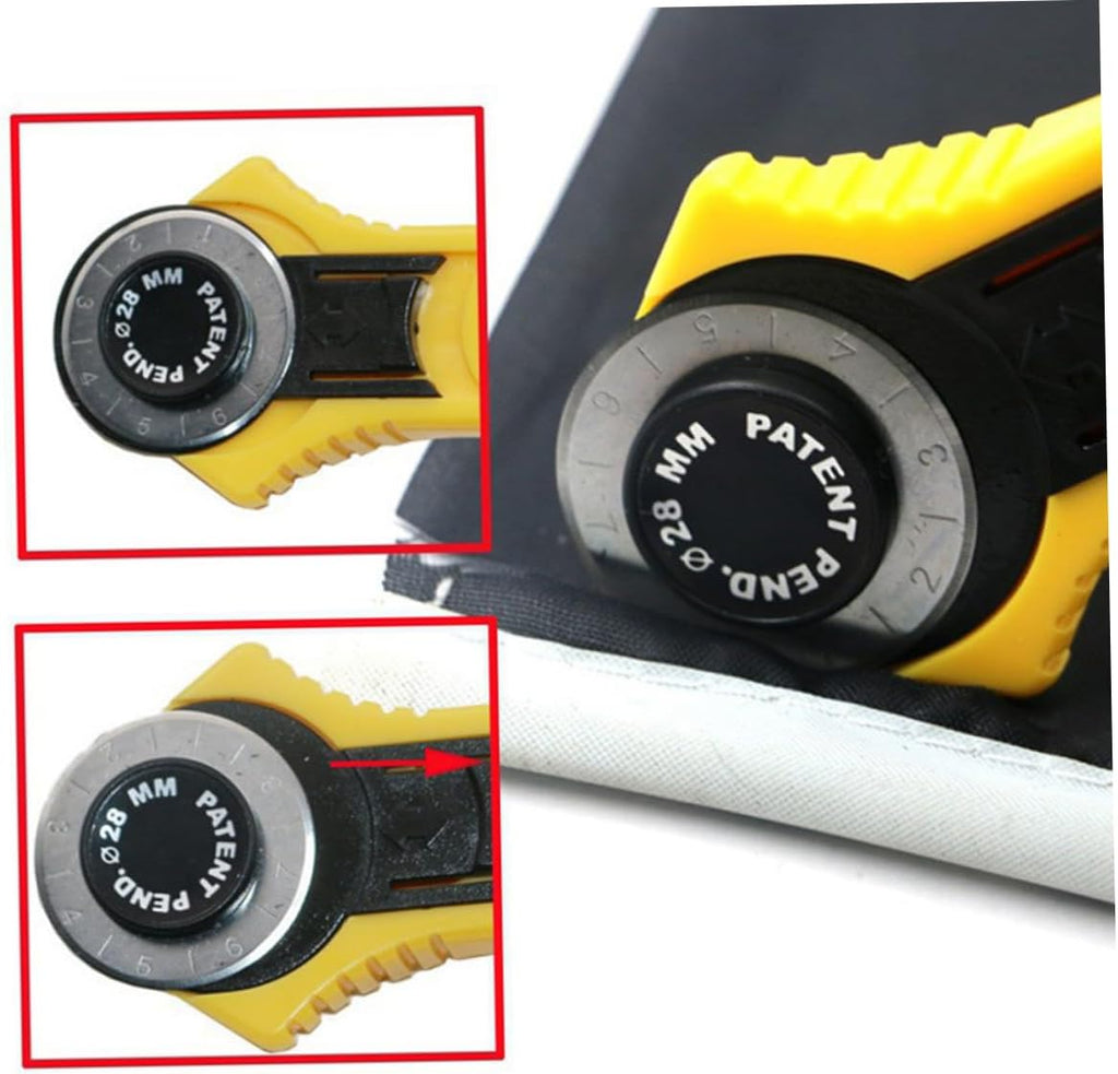 2pcs Rotary Cutter 28mm 45mm Manual Wheel Tool for Quilting