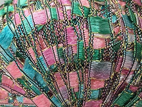 Berlini East Track II Metallic Accent Ladder Ribbon Yarn 50 Gram