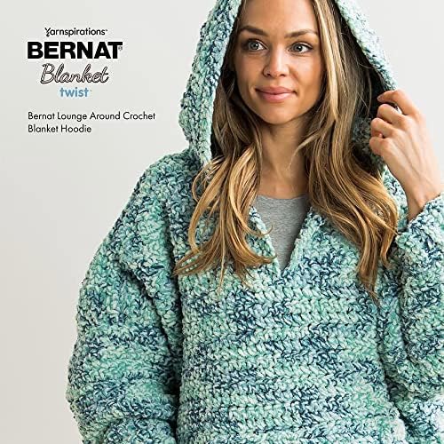 Bernat Blanket Twist Yarn for Crocheting & Knitting, Purple Haze
