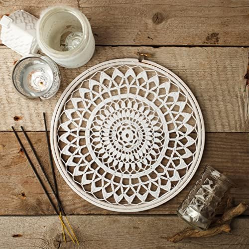 Pllieay 12 Pieces 8 Inch Round Embroidery Hoops