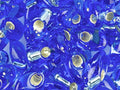 Long Magatama 4x7mm Silver Lined Sapphire -8.5gm
