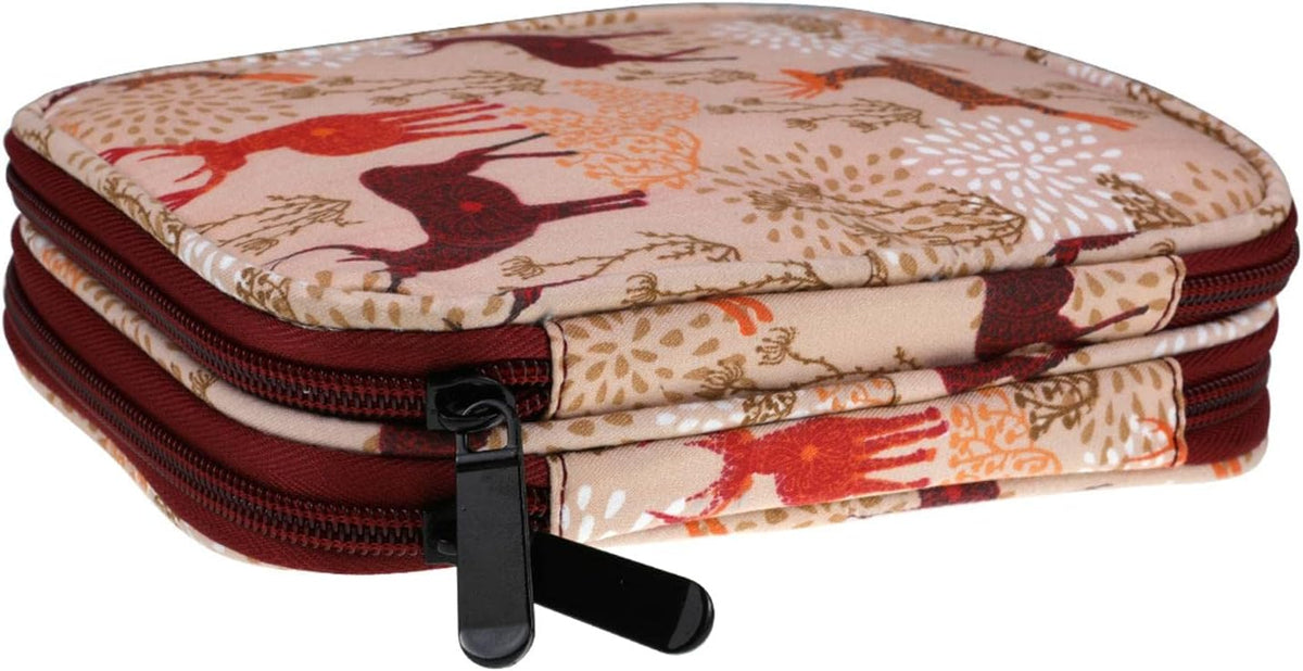 Crochet Hook Case Storage Bag with Tools Organizer Zipper Zipped Pouch