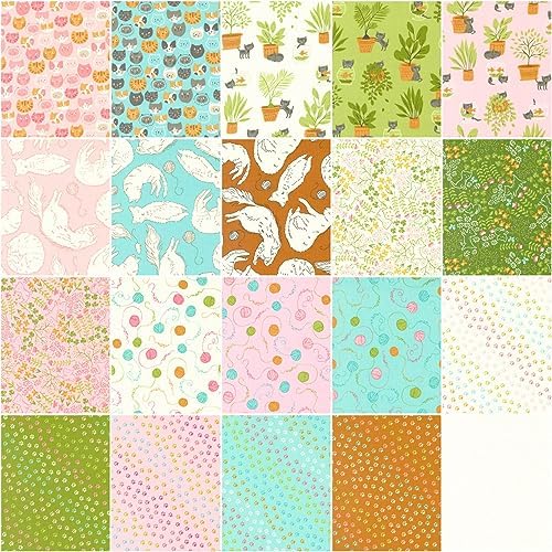 Stacy Iest HSU Here Kitty Kitty Jelly Roll 40 2.5-inch Strips Moda