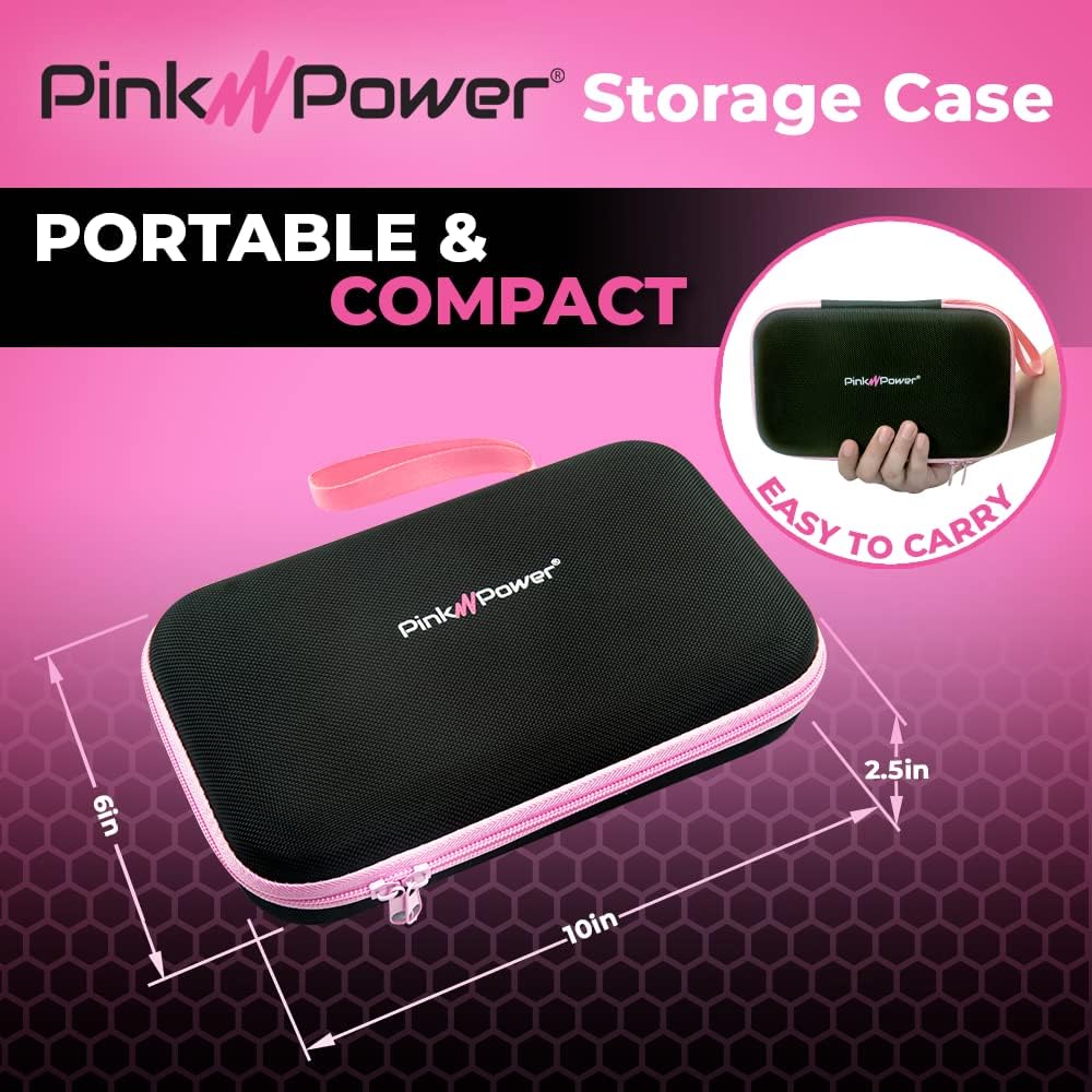 Pink Power Storage Case for Cordless Electric Scissor and Box Cutter