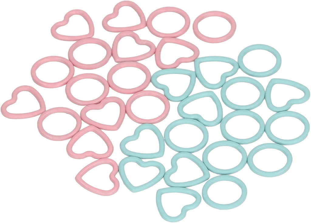 COMTERVI Knitting Stitch Markers Durable Metal Rings for DIY Crafts