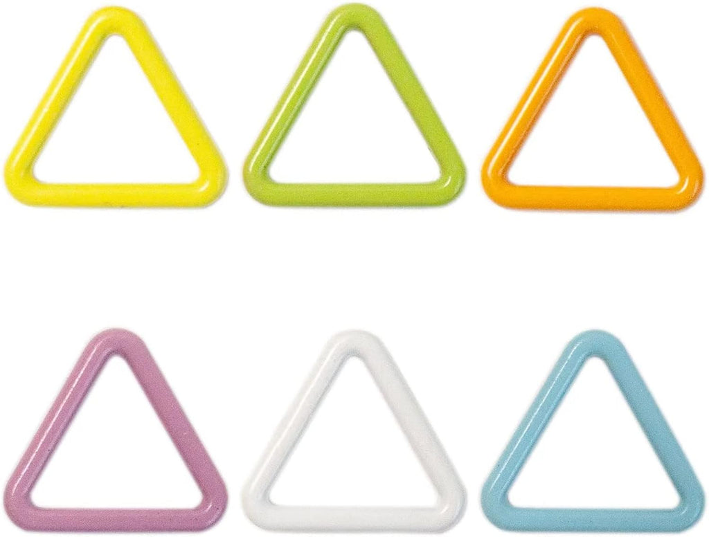Wonafa 30Pcs Metal Stitch Markers,Triangle Knitting Markers