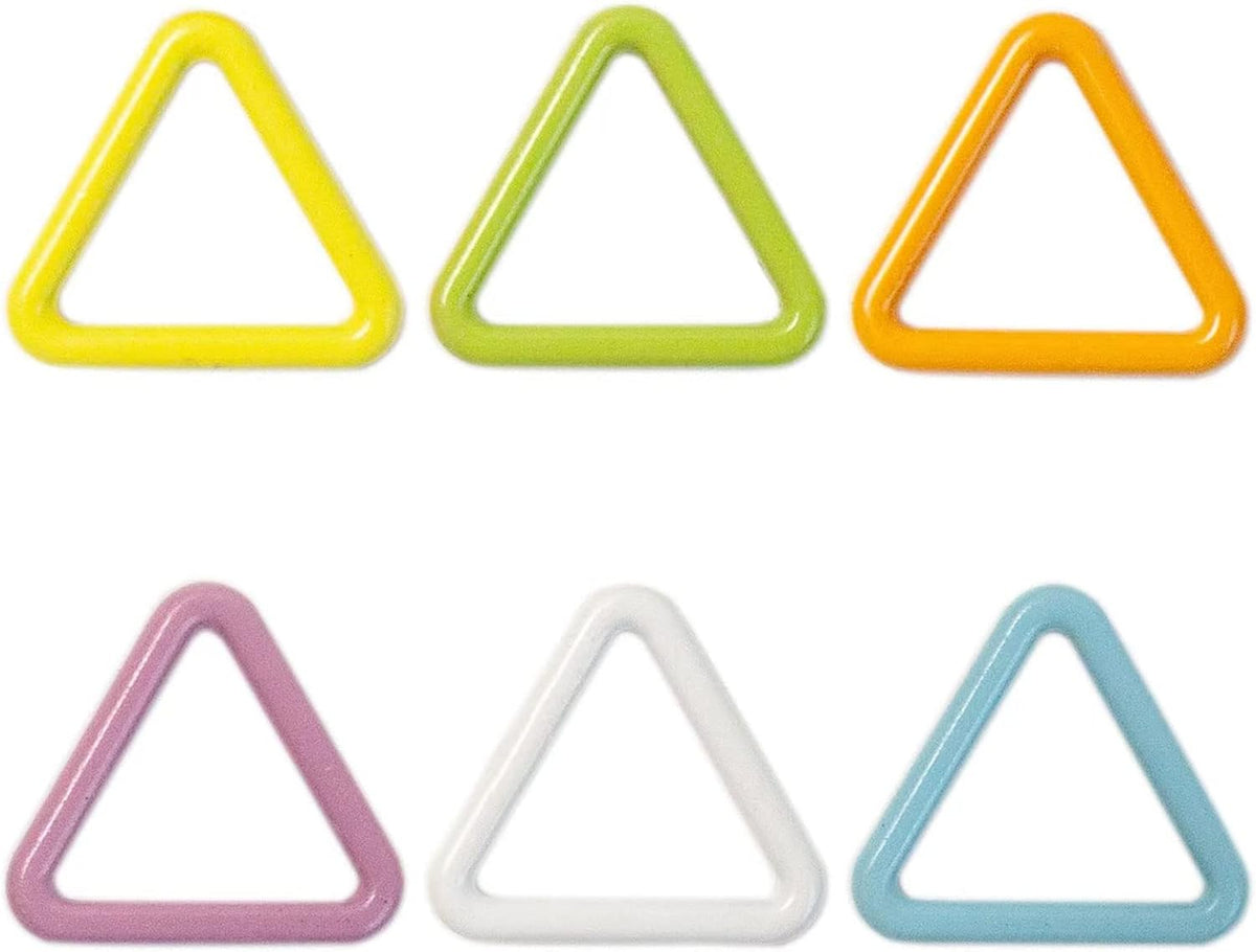 Wonafa 30Pcs Metal Stitch Markers,Triangle Knitting Markers