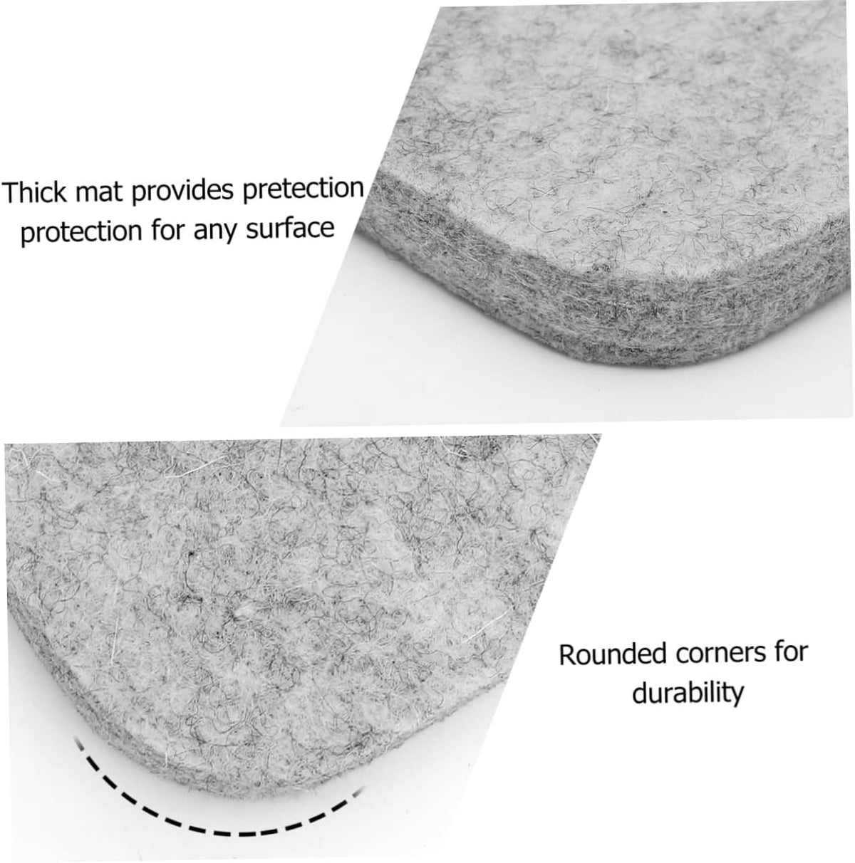 Wool Pressing Mat for Quilting, 10x10 inch Ironing Pad for Sewing