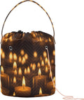 YETTASBIN Candle Yarn Storage Bag, Large Crochet Knitting Bag