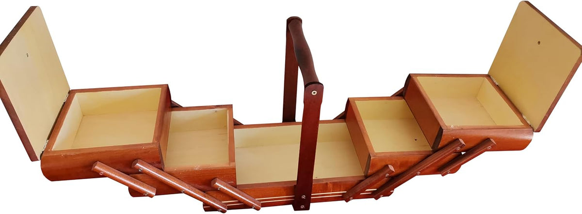 Wooden Sewing Box (Light brown)