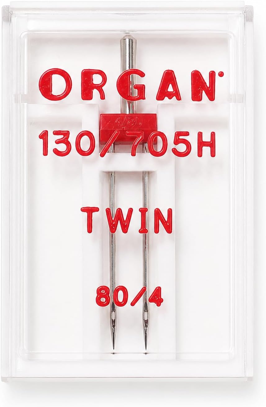 Organ Twin Needles 80/12 4.0mm, Sewing Machine Twin Needles