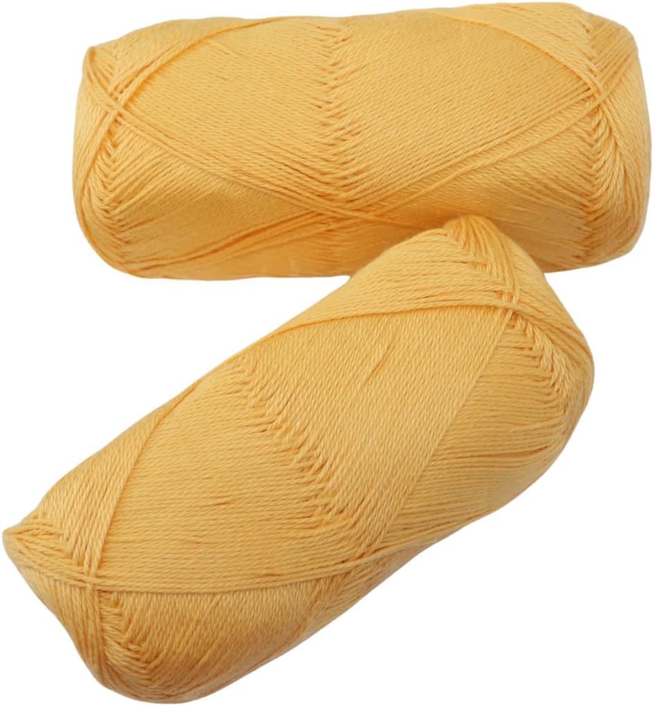 Knitsilk CottonMuse Gassed Mercerized Cotton Yarn, Yellow, Sport