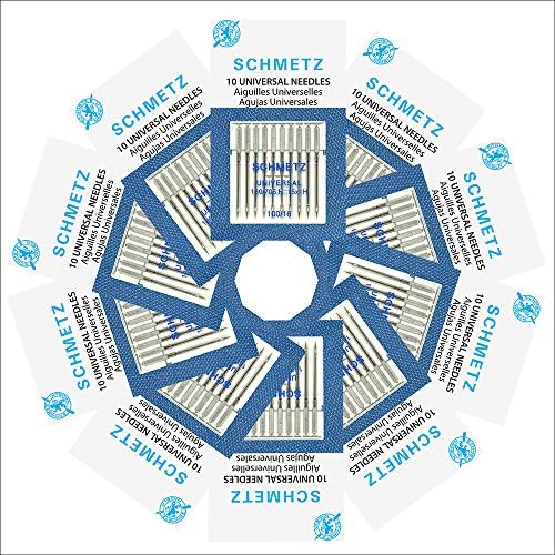 100 Schmetz Universal Sewing Machine Needles - Size 100/16 - Box of 10